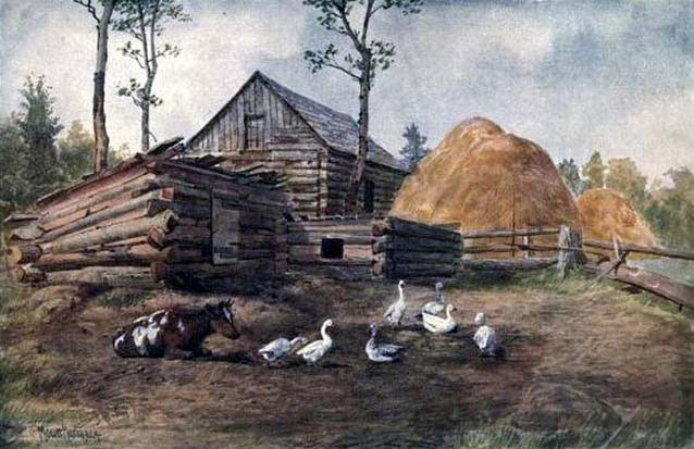 A Settlers Farm Yard